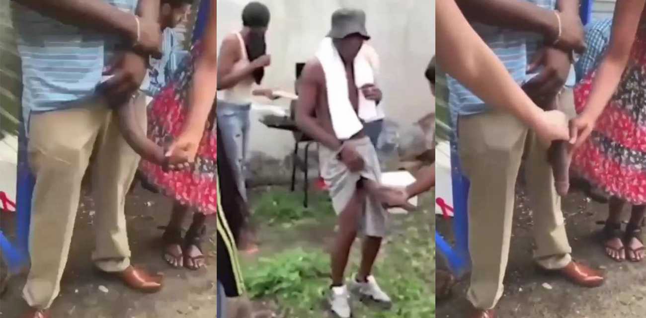 黑人确实天赋异禀 巨屌长得跟大象鼻子一样长 看得周围的女人们心花怒放 翘着屁股就往上凑